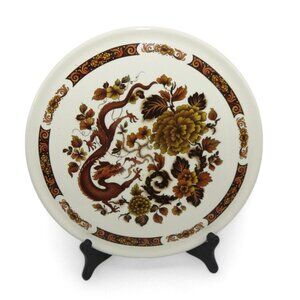 MYOTT MEAKIN Dragon Of Kowloon Decorative Plate Floral Design England Vintage